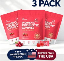 3pc VivoNu Vaginal Probiotic Gummies Women pH Balance Yeast Flora Cranberry- picture