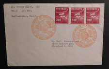1952 Naha Ryukyu First Day Cover FDC Government Establishment to Cleveland OH US picture