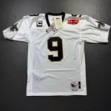 100% Authentic Drew Brees Mitchell Ness 2010 Saints Super Bowl XLIV Jersey 48 XL picture