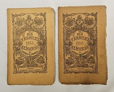 1857-1858 Old Farmer's Almanack Robert B Thomas Nos 65-66 Original Wraps picture