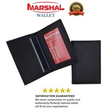 Slim Thin Mens Genuine Leather Bifold ID Window Wallet Credit Card Holder Black picture