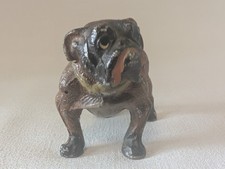 Vtg Bulldog Statue Lead Figurine Made In Germany picture