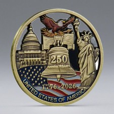 Us 250th Anniversary  Challenge Coin Patriotic Gift Souvenir picture