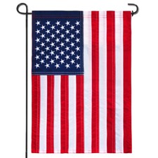 Anley American US Garden Flag USA Patriotic Yard Flags Embroidered 18x12.5 in picture