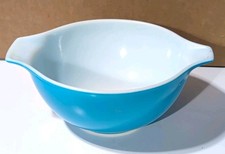 Vintage Pyrex 441 Blue Cinderella Mixing Bowl 1.5 Pint Primary Colors Made in US picture