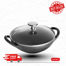 [FASH SALE] Staub Enameled Cast Iron Mini Wok 6