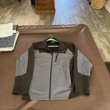 Snozu Men's Performance Jacket Softshell Jacket Weather Resistant Black/Grey Lar picture