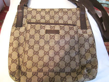 Authentic Vintage Gucci Crossbody Purse Brown picture