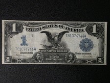 1899 $1 Black Eagle Silver Certificate Fr. 236 Speelman White Large Note picture