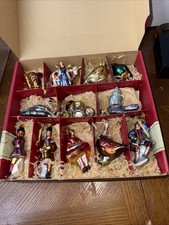 Williams Sonoma 12 days of Christmas Ornaments Original Box picture