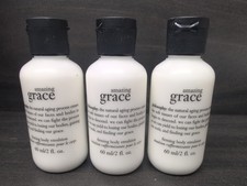 Lot of 3 Philosophy Amazing Grace  Firming Body Emulsion 2 oz Travel Size picture