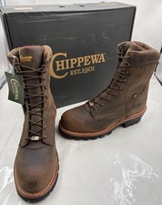 CHIPPEWA MEN'S SUPER LOGGER BROWN 9