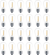 48 Pack S14 LED Outdoor String Light Replacement Bulbs, Warm White picture