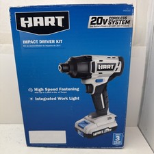 HART HPID02B 20V Cordless Impact Driver Kit Tool Only New In Box Fast Shipping picture
