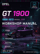 Opel Gt 1900 1968 1969 1970 1971 1973 Workshop Repair Service Manual picture