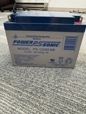 Power-Sonic PS-12260NB-PS-12260 12V-26AMP W/ NUTS BOLTS 12 VOLT SLA BATTERY picture