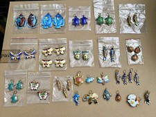 Vintage Multicolor Enamel Assorted Animal Charms/Pendants Lot with Bails picture
