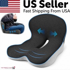 Memory Foam Seat Cushion w/Lumbar Support Pillow for Back & Sciatica Pain Relief picture