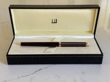 Rare Dunhill Fountain Pen. Marble Brn Laquer. 14K M nib. Swiss Made. New in Box. picture
