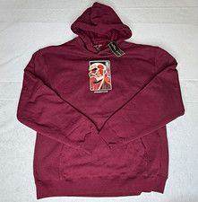 Primitive x Attack on Titan Men’s Pullover Hoodie w/ Pockets Burgundy XL picture