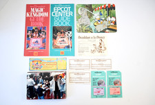 1987 Walt Disney World Lot Guide Books Tickets Photos 15th Anniversary Trip picture