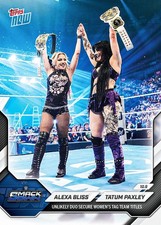 *PRE SALE* Alexa Bliss & Tatum Paxley - 2026 WWE Topps NOW® - Card 107 picture