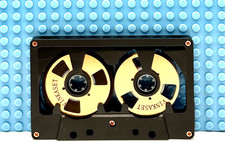 NEW BLANK BLACK RIM METAL GOLD  48 MIN REEL TO REEL TYPE I  CASSETTE TAPE (1) picture