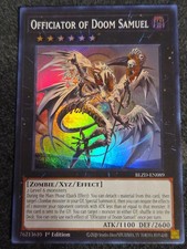 Officiator of Doom Samuel BLZD-EN089 - Super Rare 1st Edition - In Hand picture