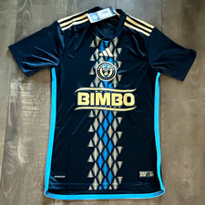 *NEW* adidas Philadelphia Union MLS Soccer Jersey XS Dark Blue Retail=$100 picture