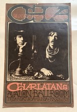 Vintage The Charlatans Blue Cheer Avalon Ballroom FD-63 Concert Poster 1967 picture