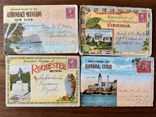 1920s-30s Adirondacks/Havana/VA/Rochester Souvenir Postcard Folder Lot of 4 picture