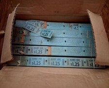 Vintage 1950's /1960s drivein movie tickets  5 bundles  in Original shipping box picture