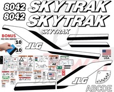 Fits JLG 8042 Decal Kit Telehandler - 8 YEAR OUTDOOR - 3M VINYL/FREE SHIPPING picture