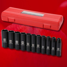 10pcs Metric Deep Impact Socket 1/2