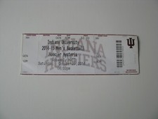 2014-2015 Indiana University Mens Basketball Hoosier Hysteria Ticket Stub Oct 25 picture