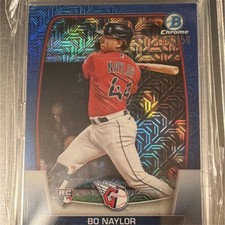 Topps 2023 Bowman Bo Naylor Cleveland Guardians Rookie #60 BluemojParallel /150 picture