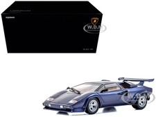LAMBORGHINI COUNTACH LP 5000 QUATTROVALVOLE DARK BLUE 1/18 BY KYOSHO 08320 DBL picture