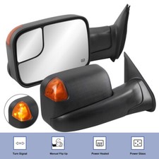 Pair Power Heated Tow Mirrors w/ LED Turn Signal For 2005-2015 Toyota Tacoma picture