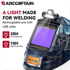 2026 ARCCAPTAIN Welding Helmet with LED Light – Auto Darkening & True Color picture