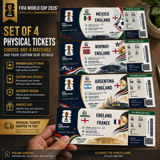 4-set custom FIFA World Cup 26 Commemorative Any Match Tickets USA Canada Mexico picture