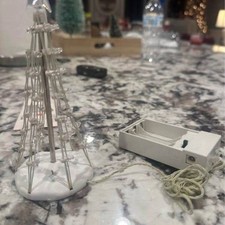 Lemax Christmas Village Lighted Accessories Lot 14pc Tree Santas Sleigh AA picture