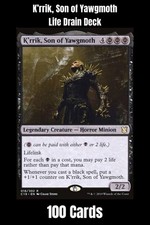 Lifedrain Commander Deck K'rrik Son of Yawgmoth MTG EDH Mono Black Ready to Play picture
