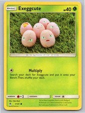 2018 POKEMON EXEGGCUTE FORBIDDEN LIGHT 1/131 C LP A85974 FREE S&H picture