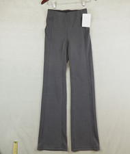 NWT Lululemon Ribbed Softstreme Flared Pant Regular Size 4 Gray 33