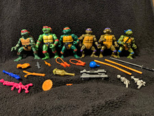 Teenage Mutant Ninja Turtles TMNT Vintage 1980s Action Figures w/ Weapons picture