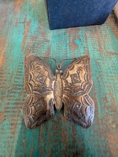 Vintage Hand-Stamped Sterling Silver Butterfly Accent / Dish – Signed 