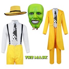 The Mask Cosplay Costume Halloween Carrey Cosplay Uniform Anime Costumes Yellow picture