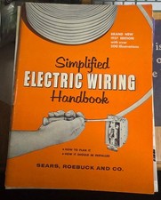 Vintage 1957 Sears Simplified Electric Wiring Handbook + Home Wiring Planning Ch picture