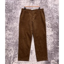 Les Deux Pants 33 x 30 Mens Kody Corduroy Relaxed Loose Fit Brown picture