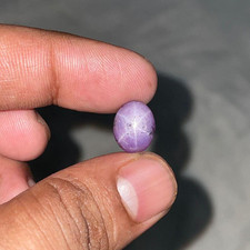 Natural Star Ruby Gemstone – Oval Cabochon Loose Gem for Custom Jewelry picture